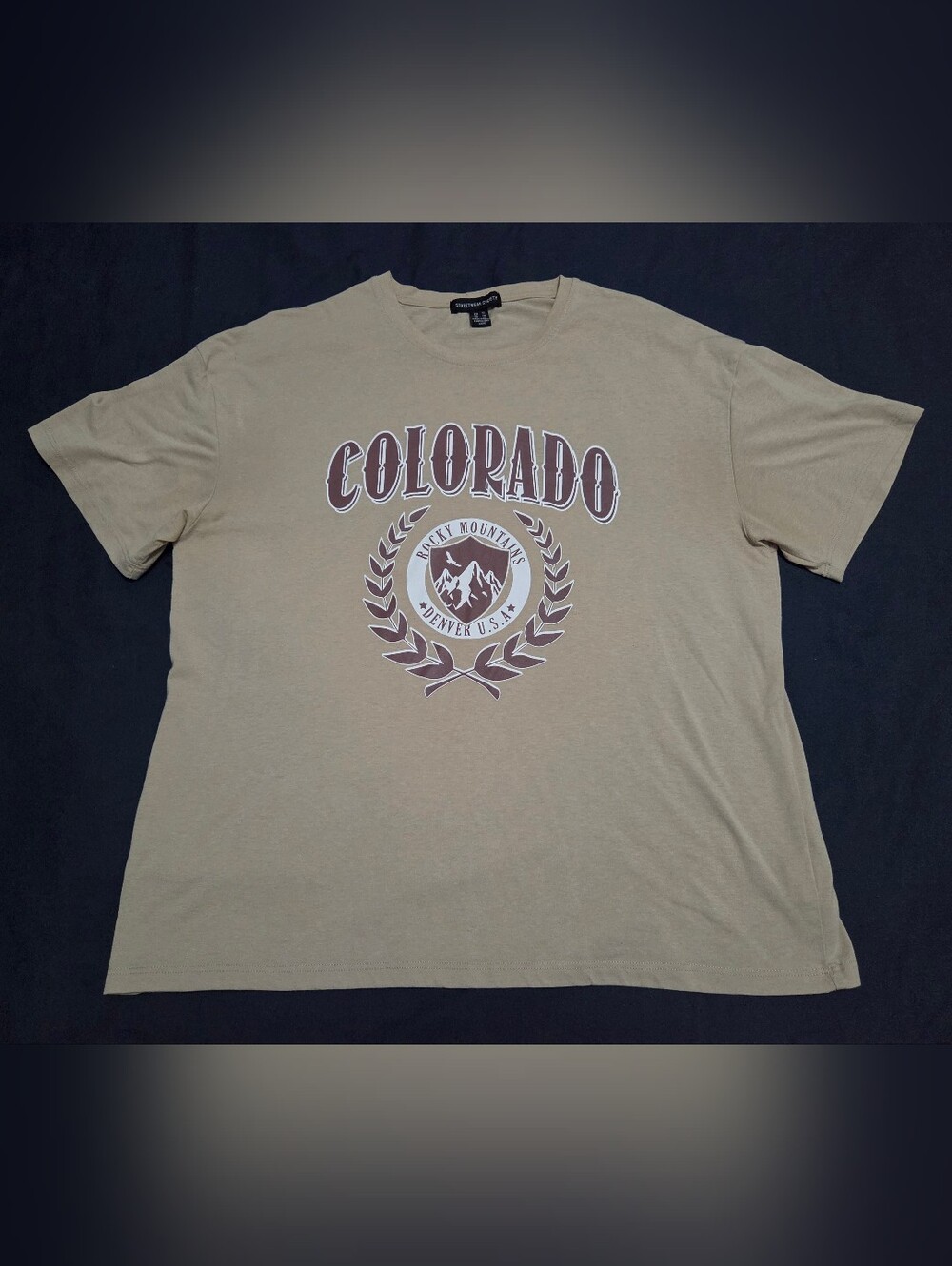 Streetwear Society Beige Colorado Graphic Tee
